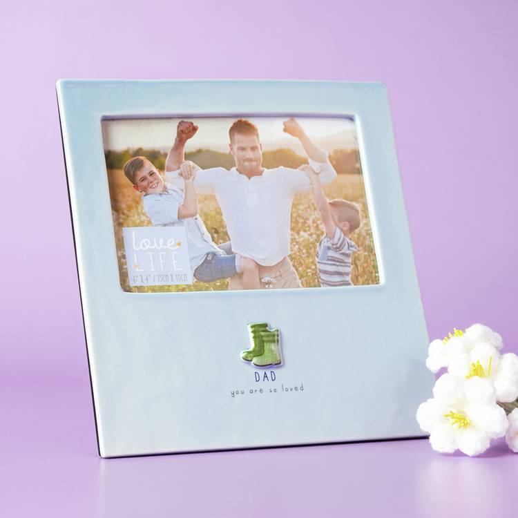 Widdop Dad photo frame 6x4 inch, imported from the UK