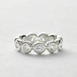 Argos Revere Sterling Silver Cubic Zirconia Eternity Ring Medium- Buy online at McGrocer