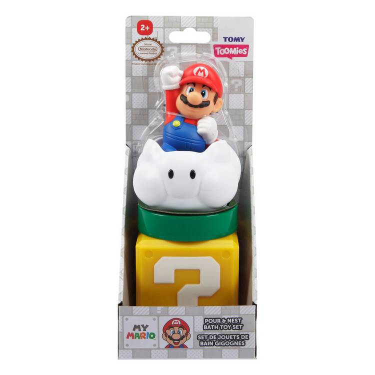 Super Mario Pour & Nest bath toy set - UK version