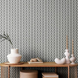 Argos Hoopla Walls Retro Flower Charcoal Wallpaper- Buy online at McGrocer