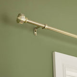Argos Home extendable brass octagon curtain pole 165-300cm, imported from the UK