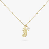Argos Revere 9ct Gold Plated Silver Pearl and Seahorse Necklace- Buy online at McGrocer