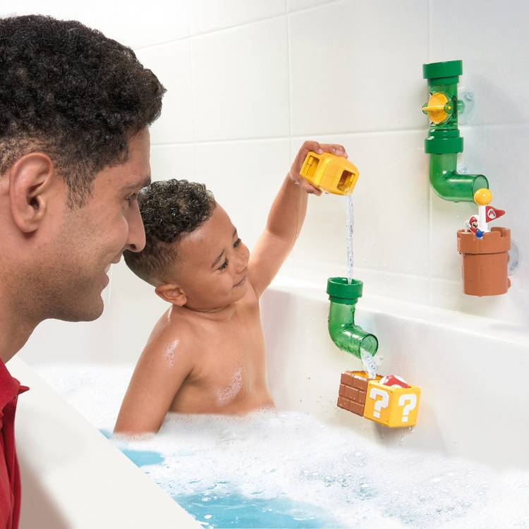 Super Mario baby pipes playset bath toy (British brand)