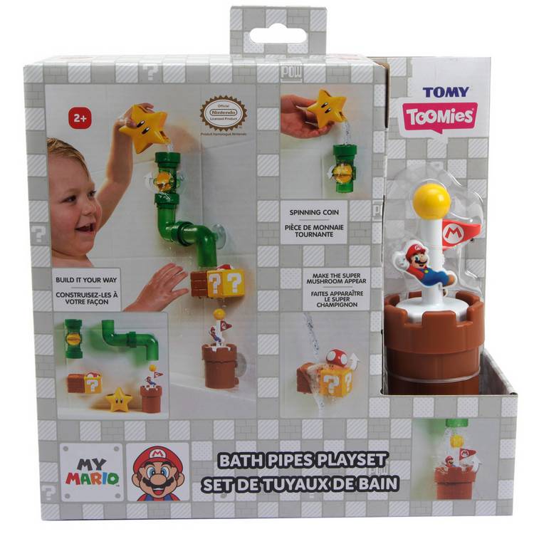 Super Mario baby pipes playset bath toy (British brand)