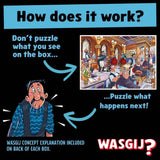 Wasgij Destiny A Close Shave 1000 piece jigsaw puzzle, UK version