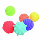 Chad Valley textured baby balls set of 6, imported from the UK