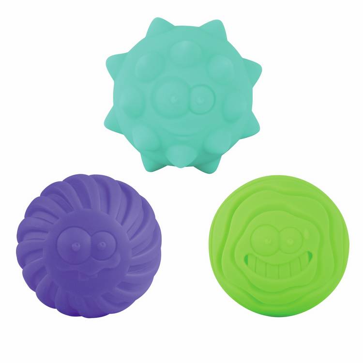 Chad Valley textured baby balls set of 6, imported from the UK