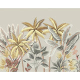 Origin Murals tropical palm tree wall mural grey - British product