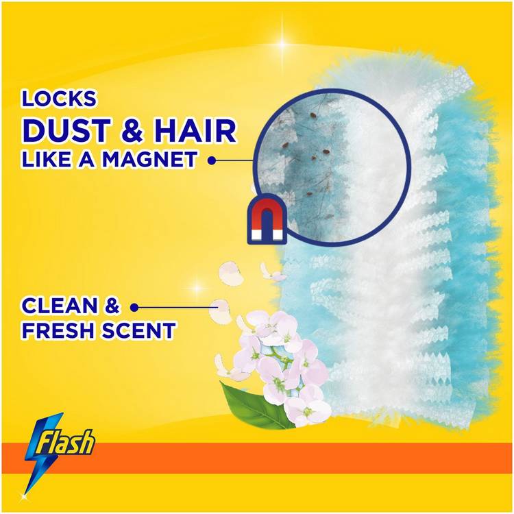 Flash dust magnet duster refills fresh scent pack of 9, UK version