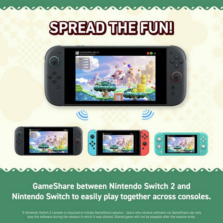Nintendo Super Mario Bros. Wonder game for Nintendo Switch 2, UK version