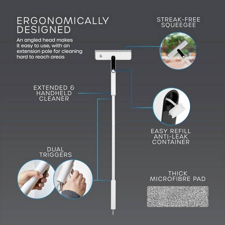 Swan 2-in-1 window cleaning tool, imported from the UK