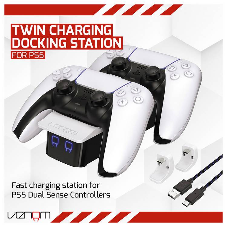 Venom PS5 Twin Dock Charging Station for controllers, imported from the UK