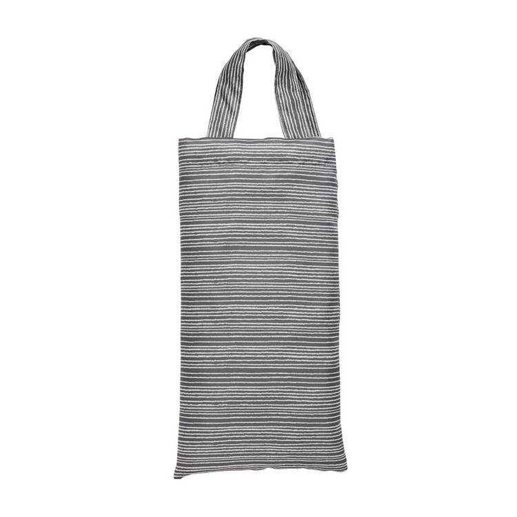 Argos Home shower curtain charcoal stripe antibacterial 180x180cm - British product