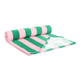 Habitat stripe beach towel pink and green, UK version