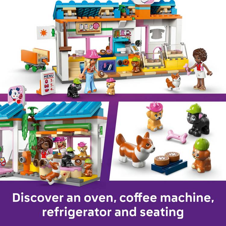 LEGO Friends dog treats bakery set 278 pieces mini dolls dogs - British product