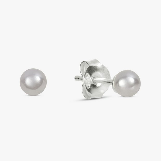 Revere faux pearl stud earrings 5mm, imported from the UK
