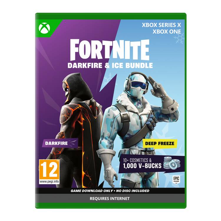 Fortnite Darkfire & Ice game bundle for Xbox, imported from the UK