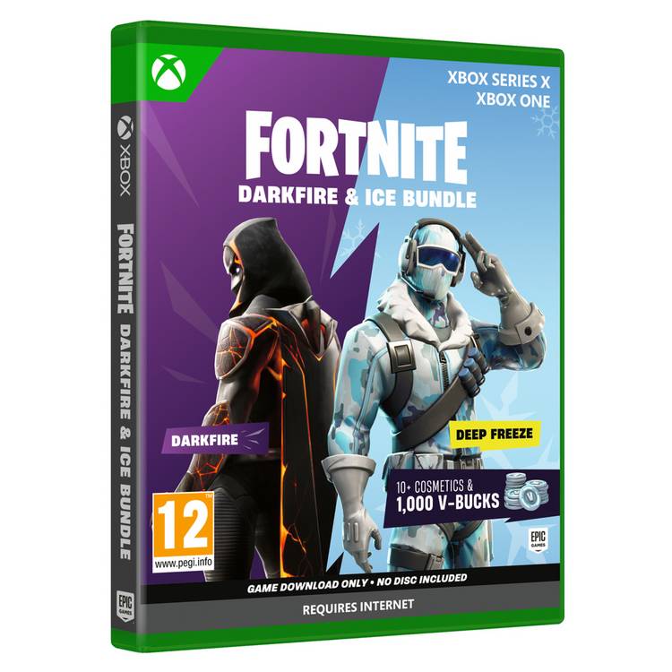 Fortnite Darkfire & Ice game bundle for Xbox, imported from the UK
