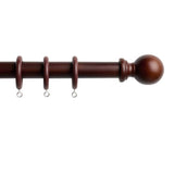 Argos Home walnut curtain pole 240cm - British product