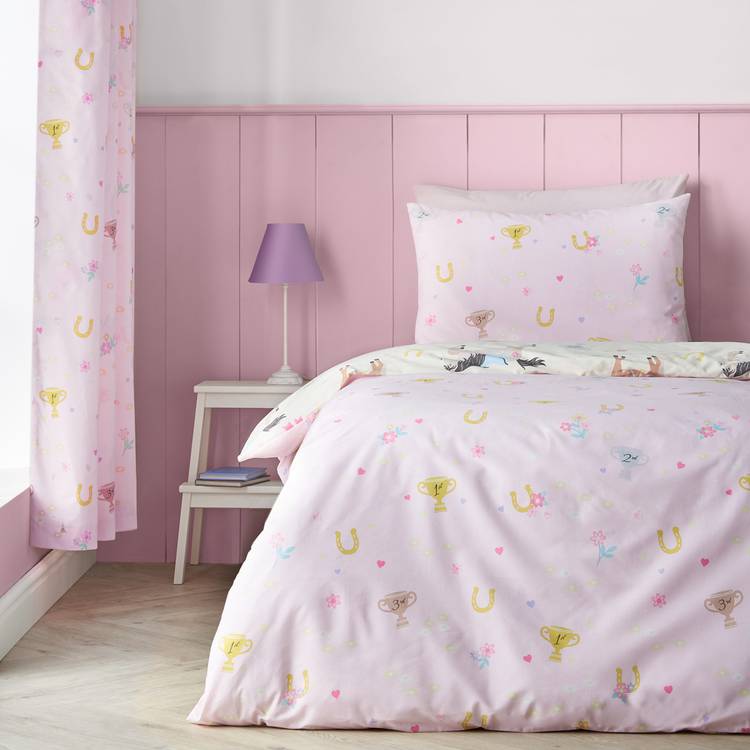 Catherine Lansfield Happy Horses kids bedding set single (British brand)