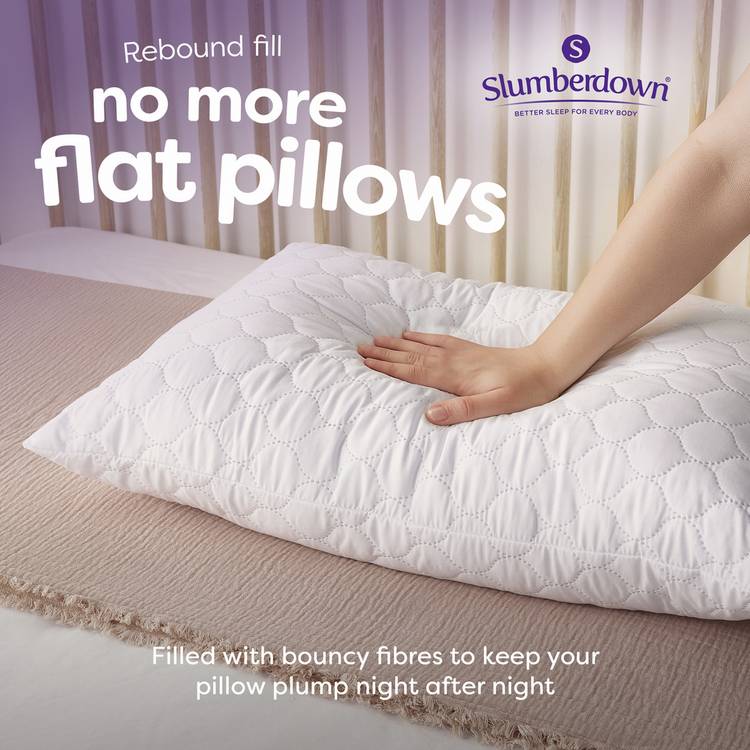 Slumberdown Rebound firm pillow 2 pack, UK version