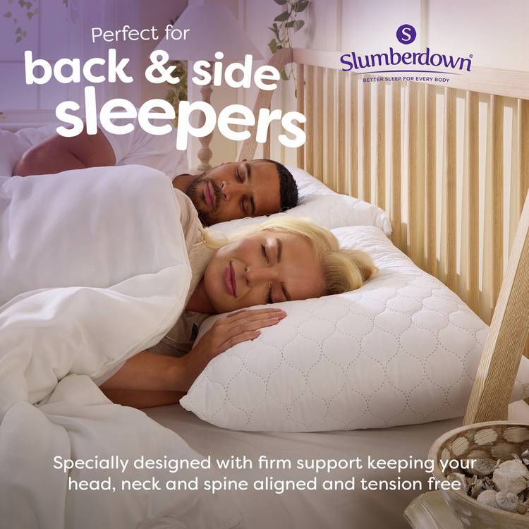 Slumberdown Rebound firm pillow 2 pack, UK version