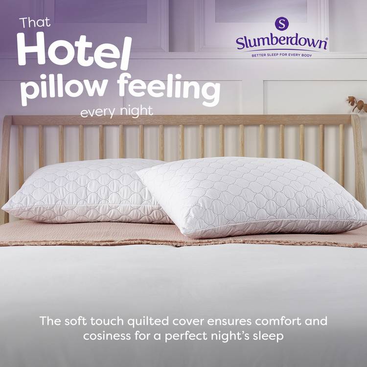 Slumberdown Rebound firm pillow 2 pack, UK version
