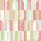 Hoopla Walls Building Blocks Coral Mix wallpaper 50cm x 10m, UK version