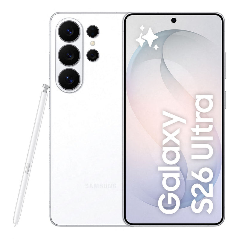 Samsung Galaxy S26 Ultra 5G 1TB white smartphone, UK version