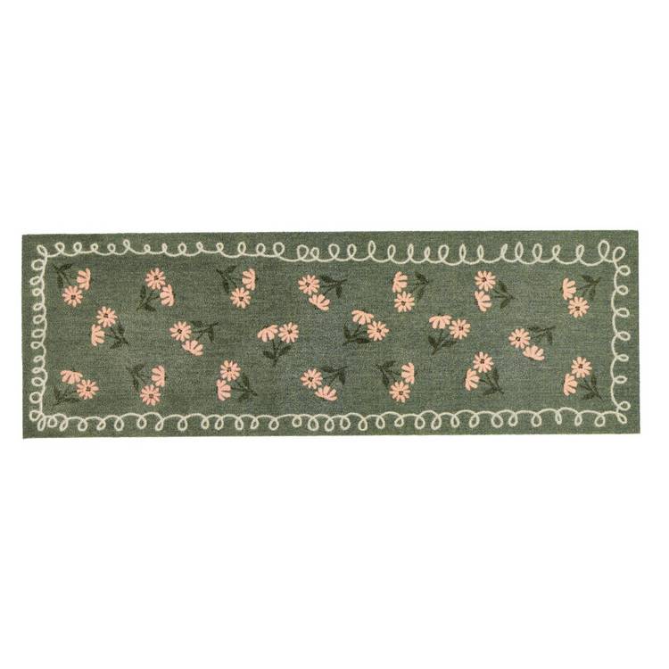 My Mat Home in bloom green runner 50x150cm, imported from the UK