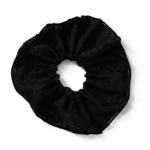 Freedom black oversized hair scrunchie - British product