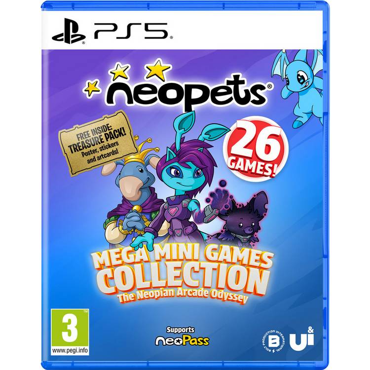Neopets PS5 game Mega Mini Games Collection (British brand)