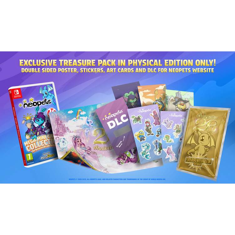 Neopets Nintendo Switch game Mega Mini Games Collection (British brand)