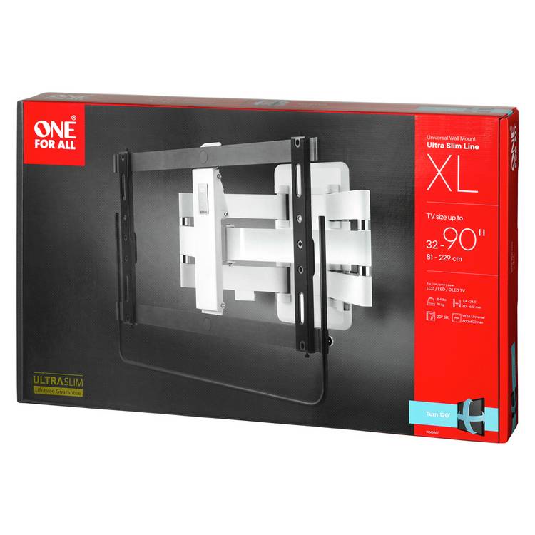 One For All WM6661 tilt and swivel TV wall bracket 32-90 inch (British brand)