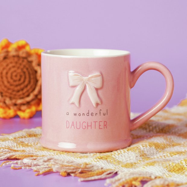 Widdop Love Life pink ceramic mug for daughter 290ml, UK version