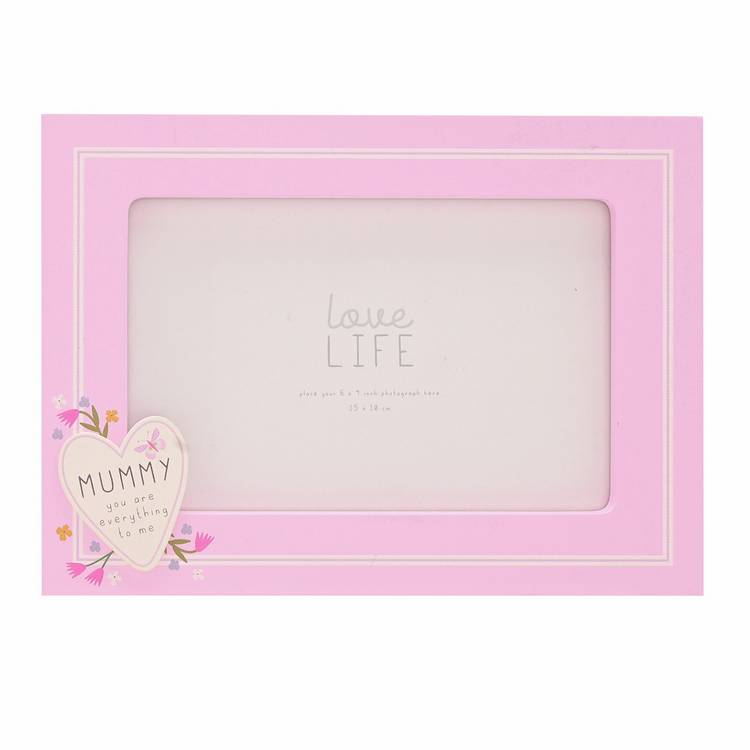 Widdop Love Life heart photo frame 6x4 inch Mummy, UK version