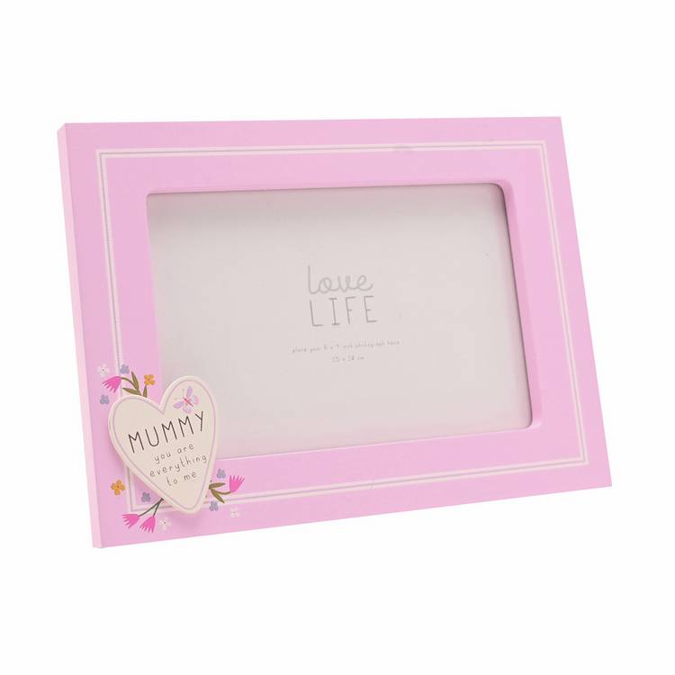 Widdop Love Life heart photo frame 6x4 inch Mummy, UK version