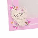 Widdop Love Life heart photo frame 6x4 inch Mummy, UK version