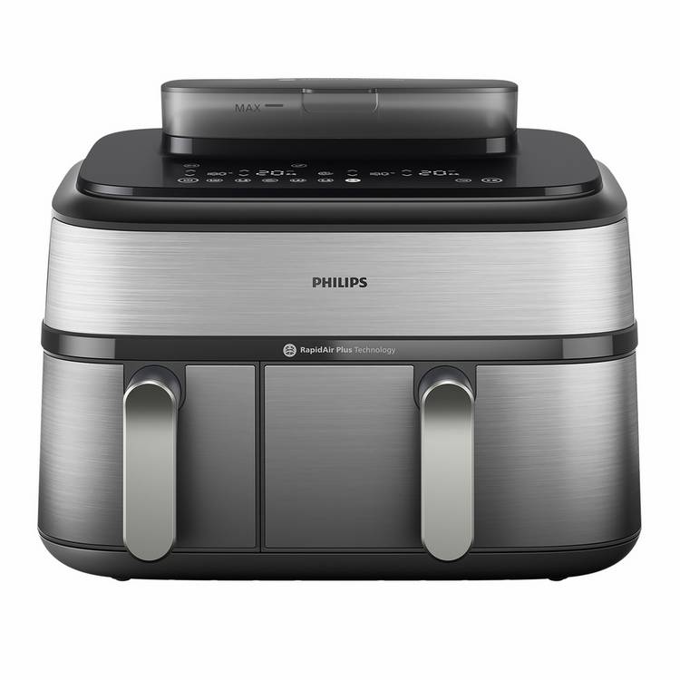 Philips 5000 Series dual basket steam air fryer, imported from the UK