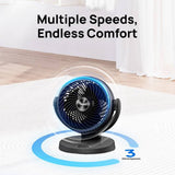 Dreo TurboPoly CF419 Black air circulator desk fan (British brand)