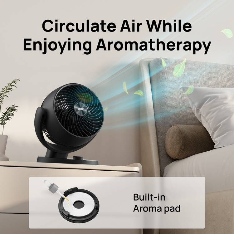 Dreo TurboPoly CF419 Black air circulator desk fan (British brand)
