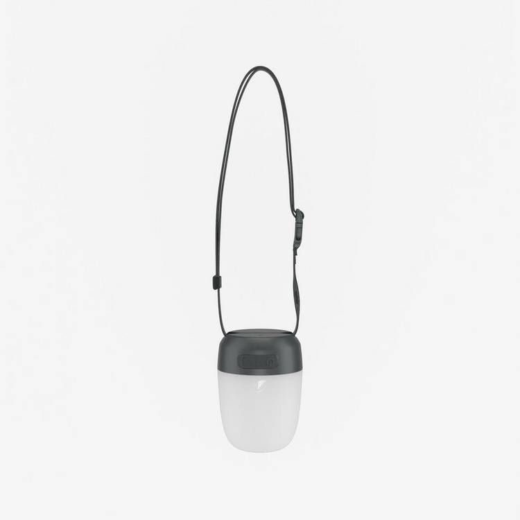 Decathlon LED camping lantern with rechargeable battery, imported from the UK