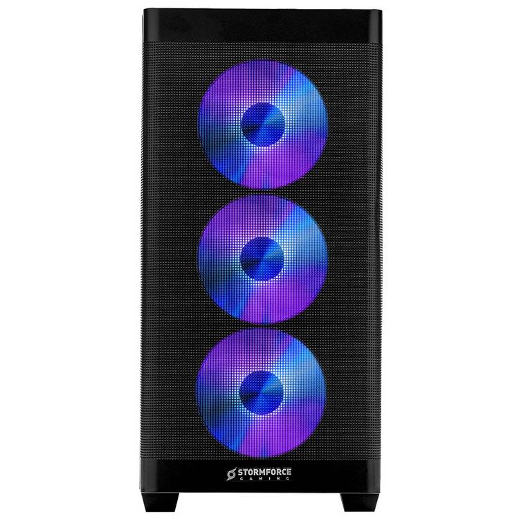 Stormforce Recoil R5 gaming desktop with monitor, imported from the UK