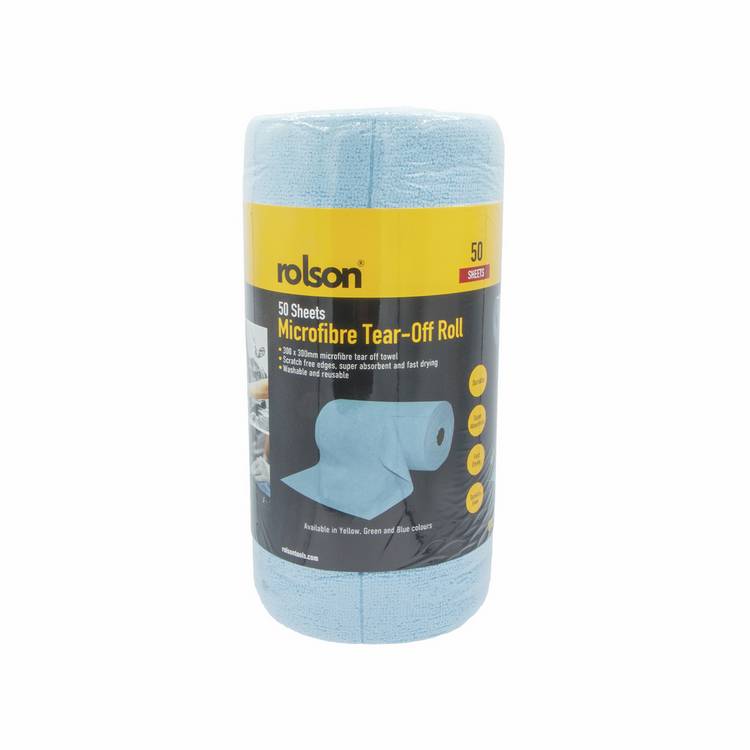Rolson microfibre tear-off roll 50 sheets (British brand)
