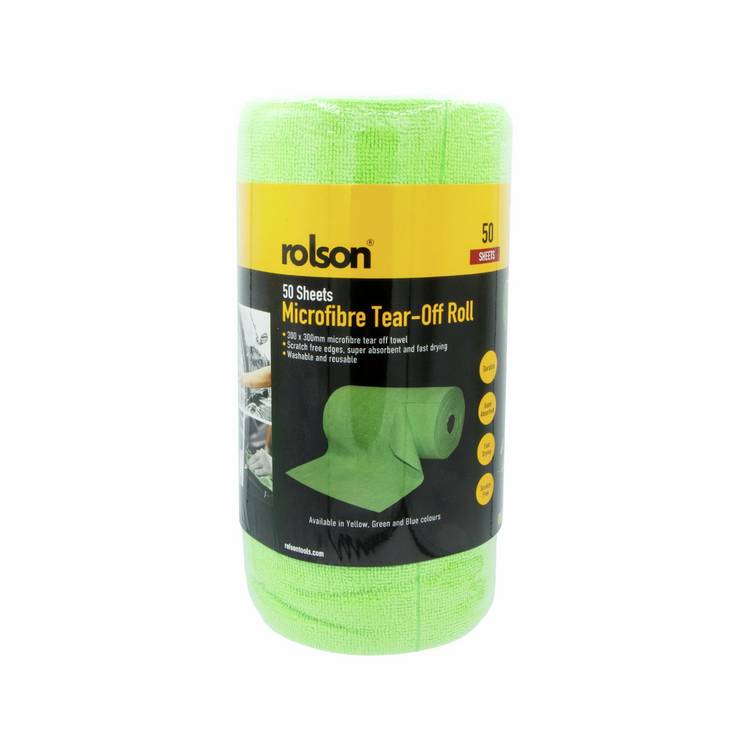 Rolson microfibre tear-off roll 50 sheets (British brand)