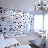 Origin Murals Geometry Blush and Jade wall mural - British product