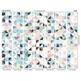 Origin Murals Geometry Blush and Jade wall mural - British product