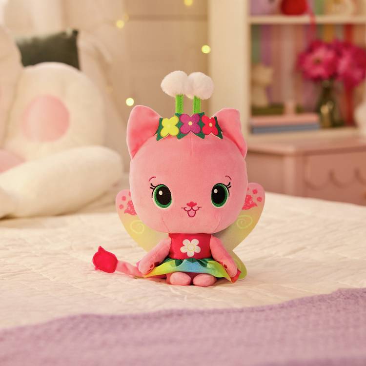 Gabby's Dollhouse Kitty Fairy 14-inch light-up soft toy, imported from the UK