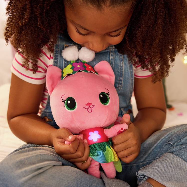 Gabby's Dollhouse Kitty Fairy 14-inch light-up soft toy, imported from the UK