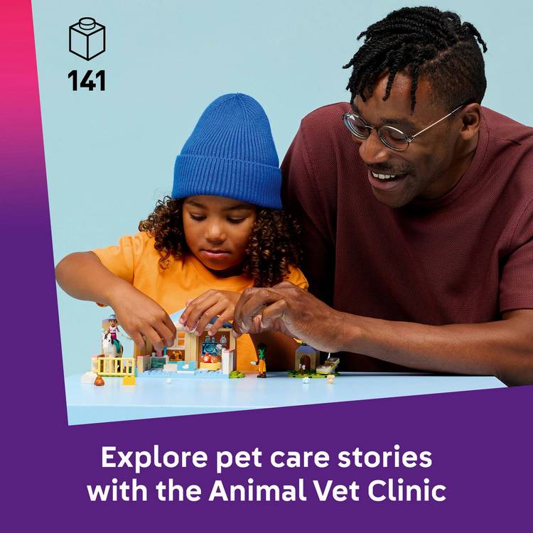 LEGO Friends Animal Vet Clinic building set 141 pieces (British brand)